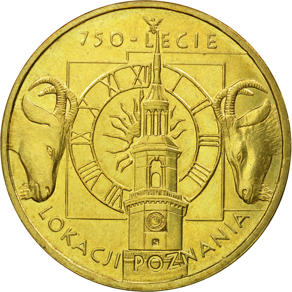 Moneta, Polonia, 2 Zlote, 2003, Warsaw, SPL-, Ottone, KM:447