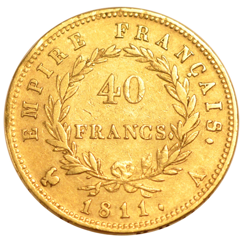 Francia, Napoléon I, 40 Francs, 1811, Paris, BB, Oro, Gadoury:1084
