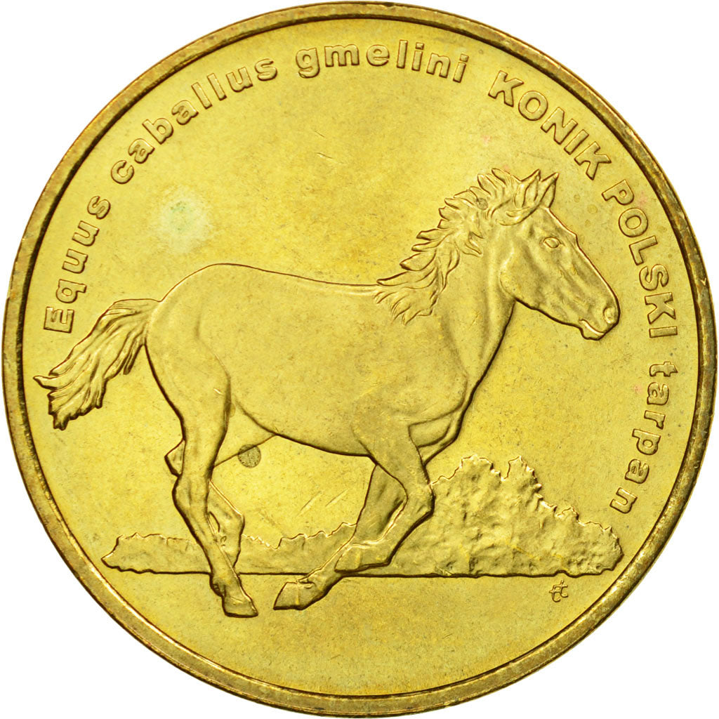 Coin, Poland, 2 Zlote, 2014, Warsaw, AU(55-58), Brass