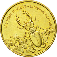 Coin, Poland, 2 Zlote, 1997, Warsaw, AU(55-58), Brass, KM:329