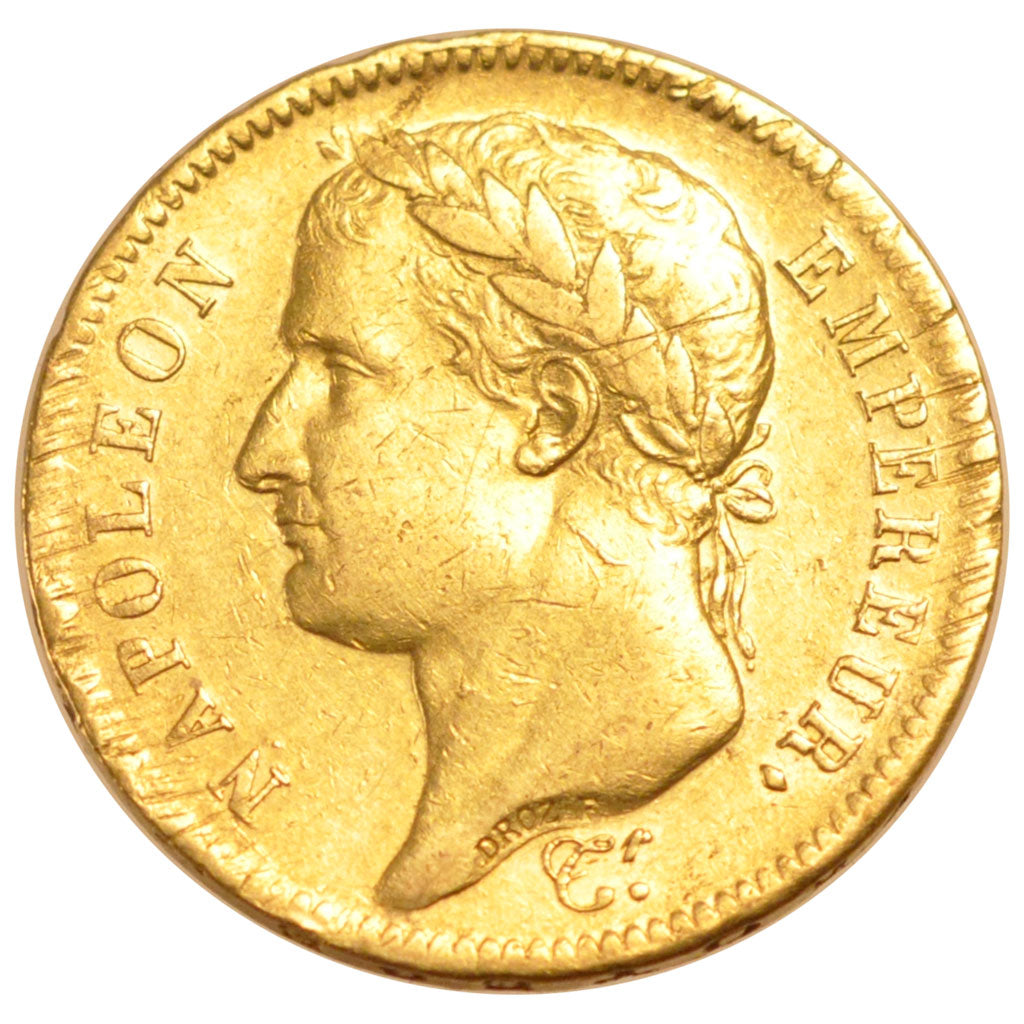 FRANCE, Napoléon I, 40 Francs, 1811, Paris, KM #696.1, EF(40-45), Gold, Gadoury 