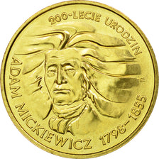 Coin, Poland, 2 Zlote, 1998, Warsaw, AU(55-58), Brass, KM:352
