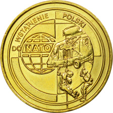 Coin, Poland, 2 Zlote, 1999, Warsaw, AU(55-58), Brass, KM:357