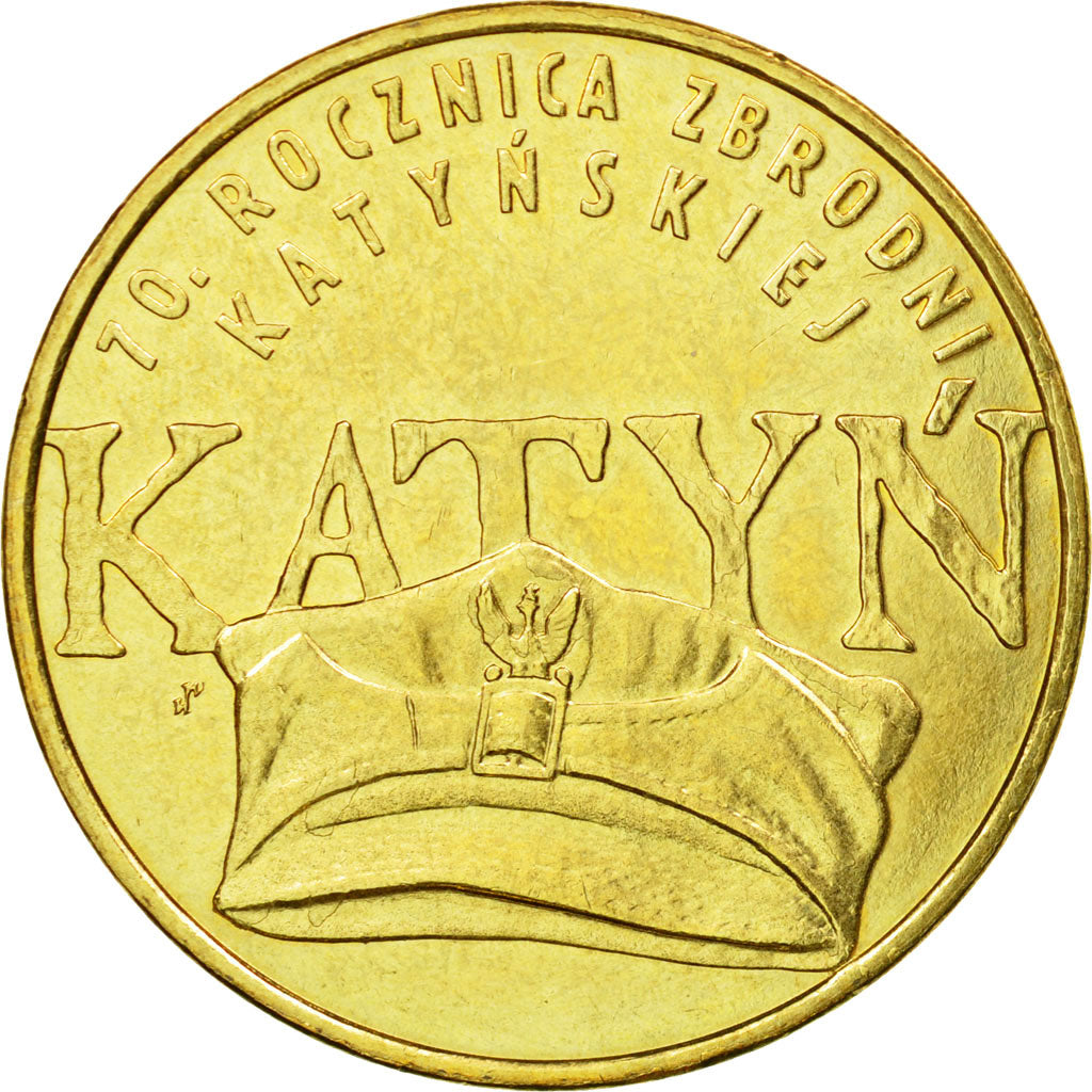Coin, Poland, 2 Zlote, 2010, Warsaw, MS(65-70), Brass, KM:721