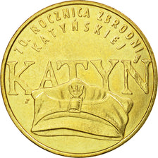 Coin, Poland, 2 Zlote, 2010, Warsaw, MS(65-70), Brass, KM:721