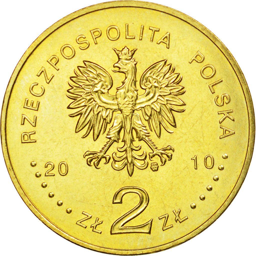 Munten, Polen, 2 Zlote, 2010, Warsaw, PR, Tin, KM:732