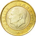 Moneta, Turcja, Lira, 2009, MS(65-70), Bimetaliczny, KM:1244