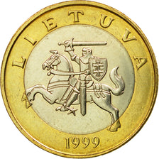 Coin, Lithuania, 2 Litai, 1999, MS(60-62), Bi-Metallic, KM:112