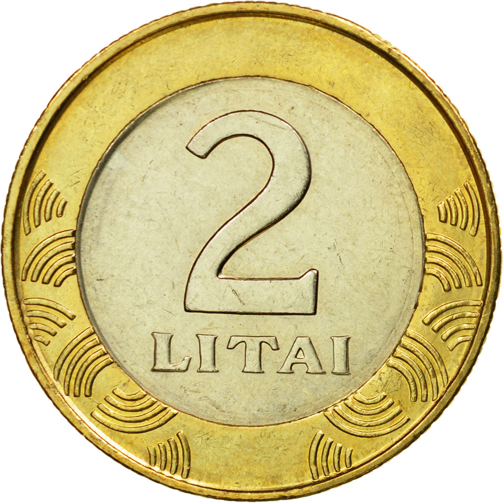 Coin, Lithuania, 2 Litai, 1999, MS(60-62), Bi-Metallic, KM:112