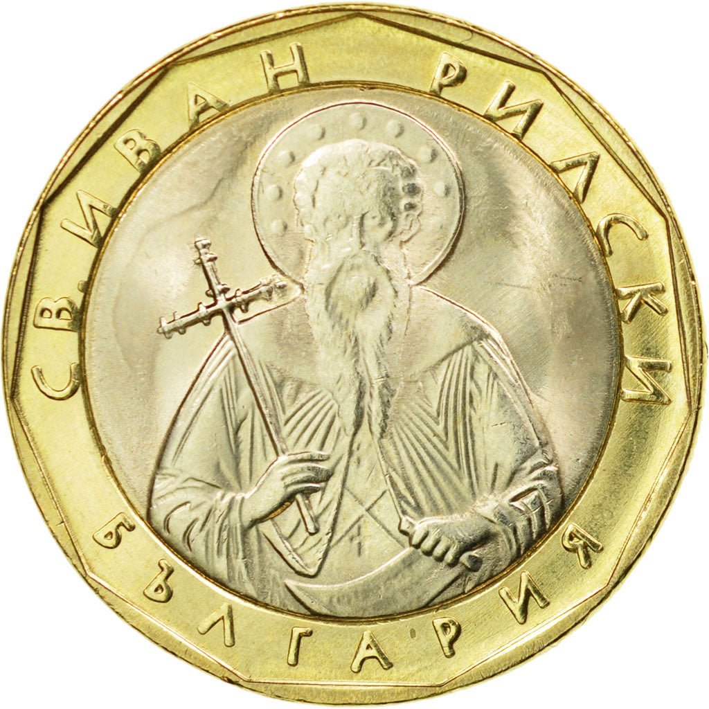 Coin, Bulgaria, Lev, 2002, Sofia, MS(63), Bi-Metallic, KM:254