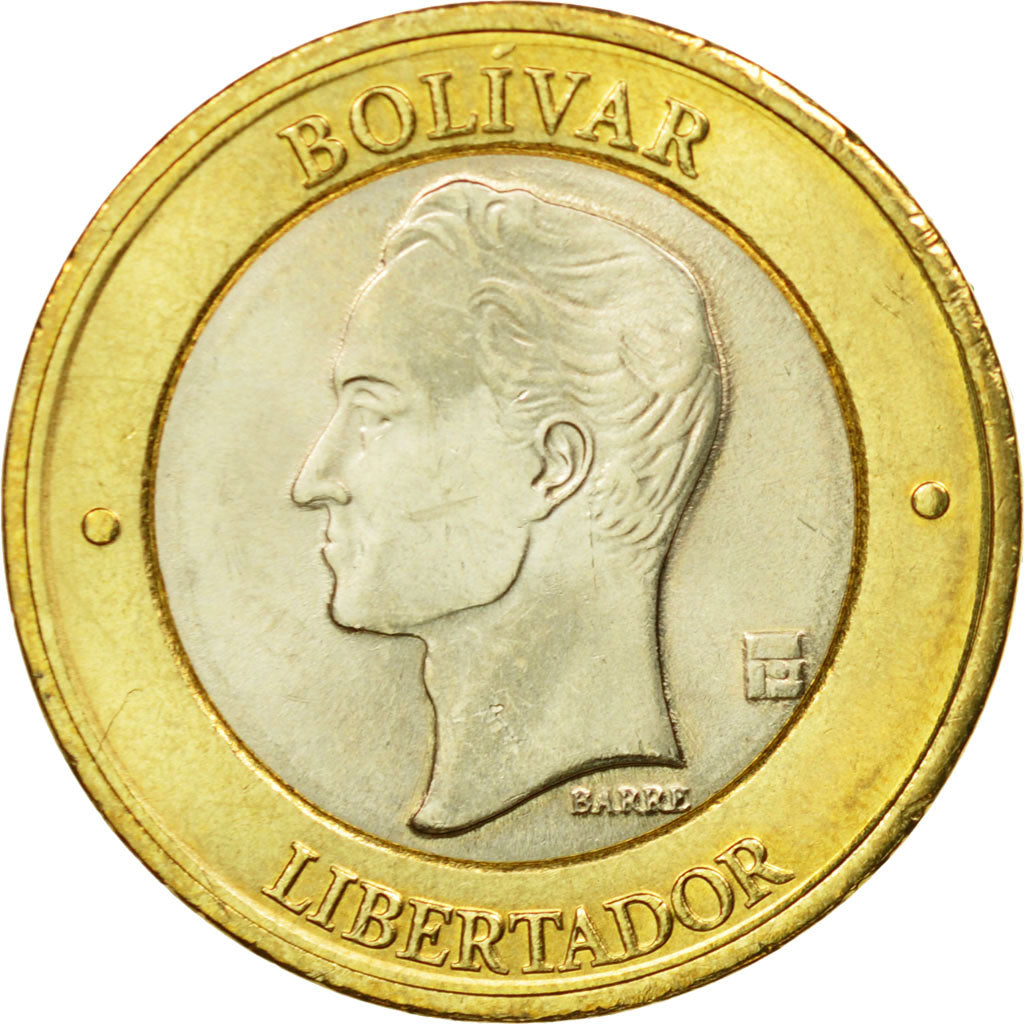 Moneda, Venezuela, 1000 Bolivares, 2005, Maracay, FDC, Bimetálico, KM:85