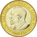 Coin, Kenya, 10 Shillings, 2005, British Royal Mint, MS(60-62), Bi-Metallic
