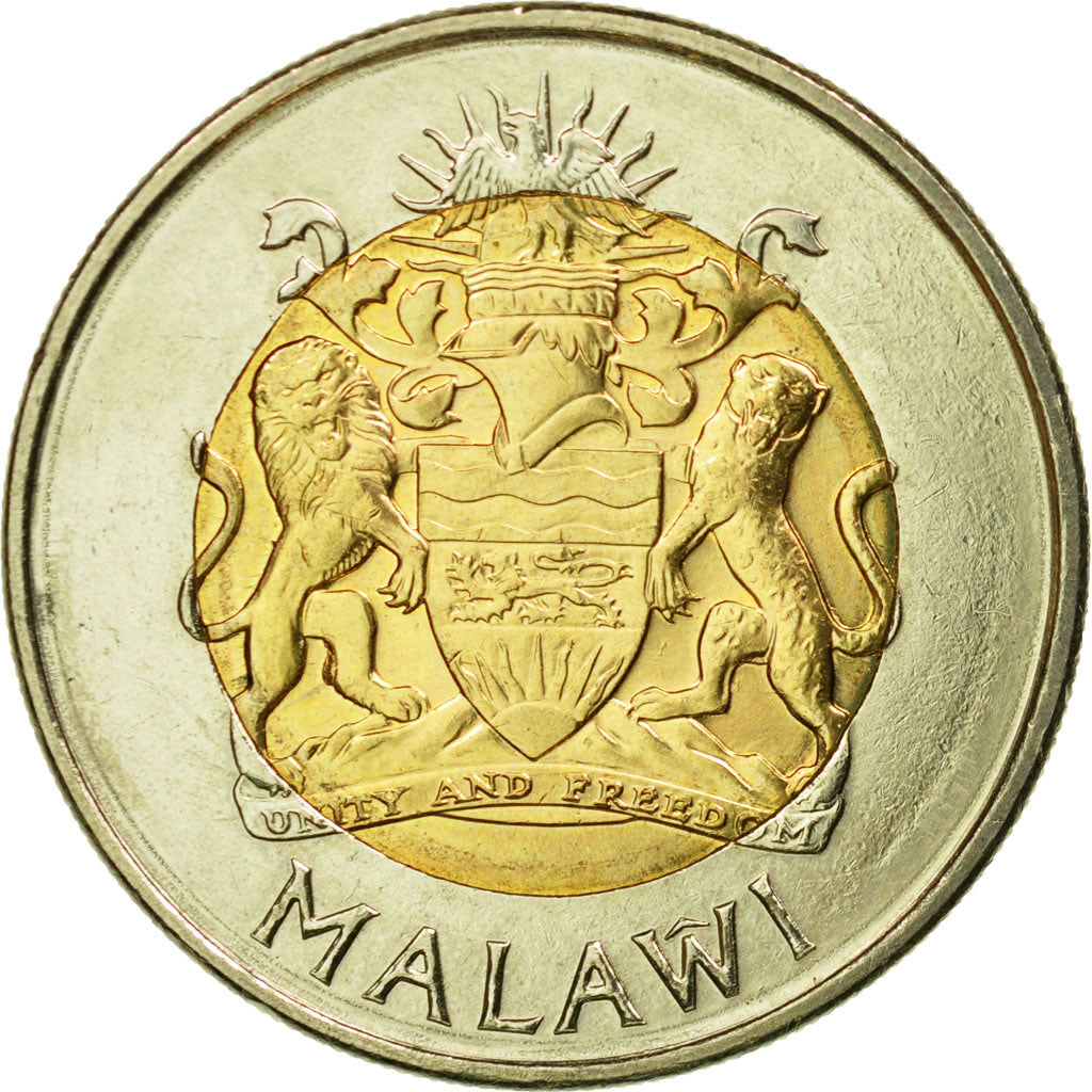 Coin, Malawi, 5 Kwacha, 2006, MS(65-70), Bi-Metallic, KM:57
