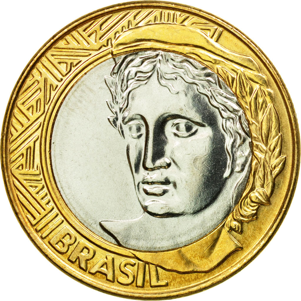 Coin, Brazil, Real, 2007, Rio de Janeiro, MS(65-70), Bi-Metallic, KM:652a