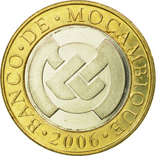 Coin, Mozambique, 10 Meticais, 2006, MS(65-70), Bi-Metallic, KM:140
