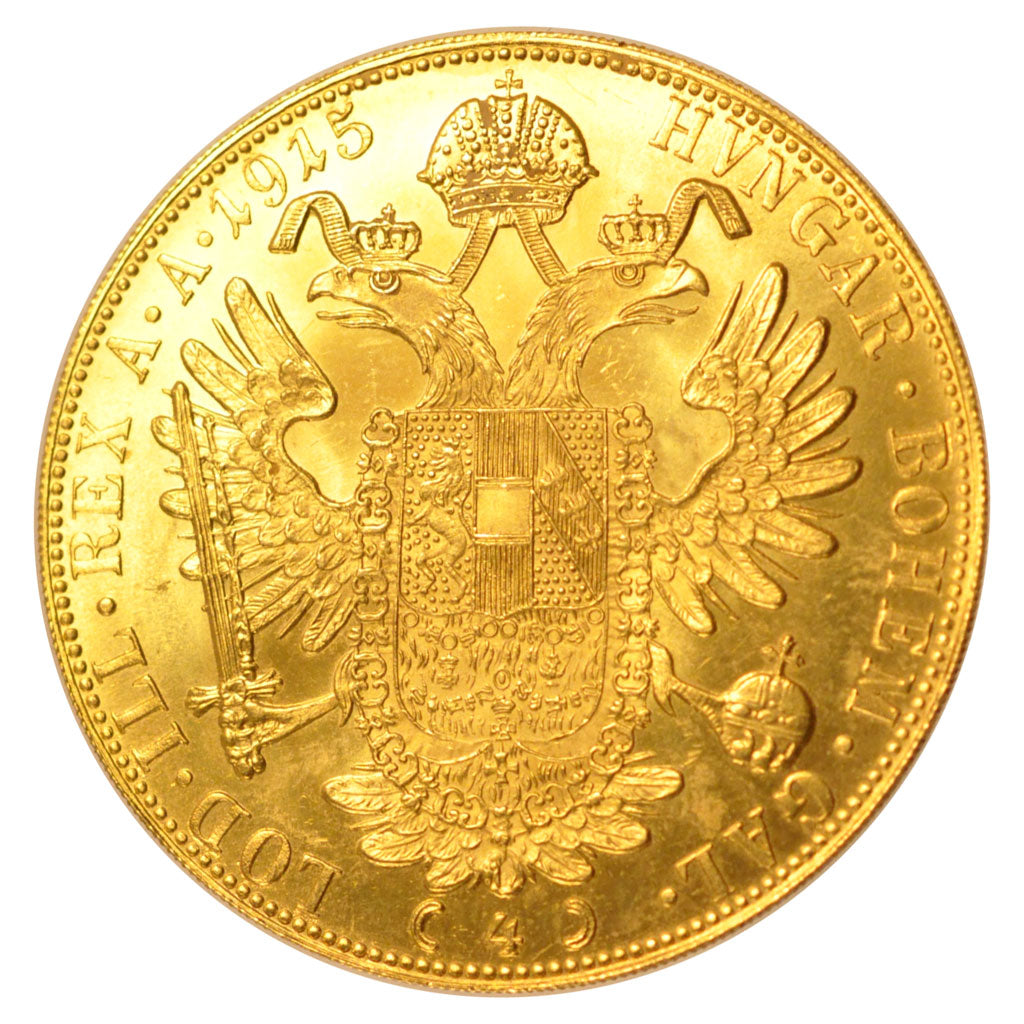 AUSTRIA, 4 Ducat, 1915, KM #2276, MS(60-62), Gold, 13.90