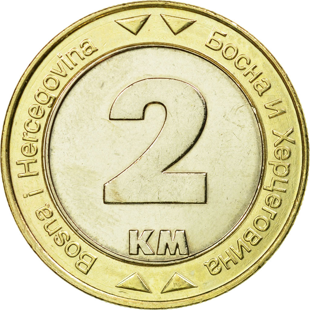 Moneda, BOSNIA-HERZEGOVINA, 2 Konvertible Marka, 2008, British Royal Mint, EBC