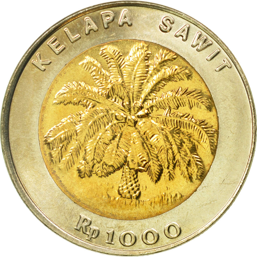 Coin, Indonesia, 1000 Rupiah, 1993, MS(65-70), Bi-Metallic, KM:56