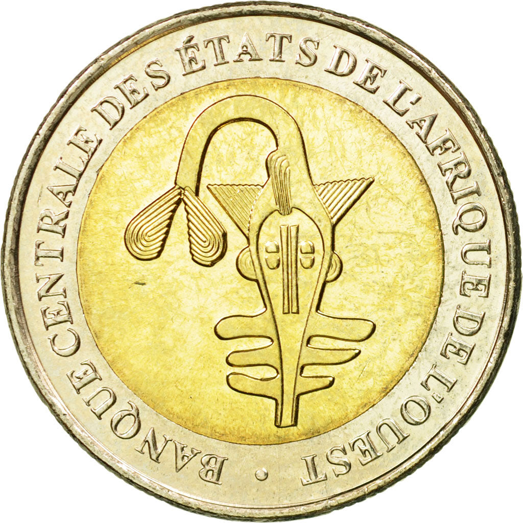 Coin, West African States, 200 Francs, 2005, MS(65-70), Bi-Metallic, KM:14