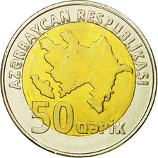 Coin, Azerbaijan, 50 Qapik, 2006, MS(65-70), Bi-Metallic, KM:44