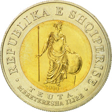 Münze, Albania, 100 Lekë, 2000, STGL, Bi-Metallic, KM:80
