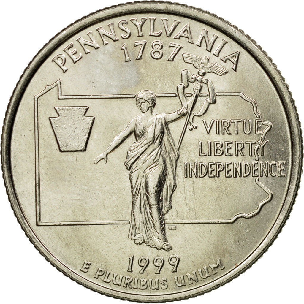 Coin, United States, Quarter, 1999, U.S. Mint, Denver, MS(65-70), Copper-Nickel