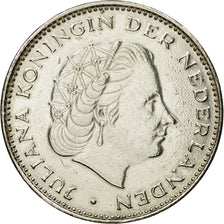 Coin, Netherlands, Juliana, 2-1/2 Gulden, 1971, AU(55-58), Nickel, KM:191