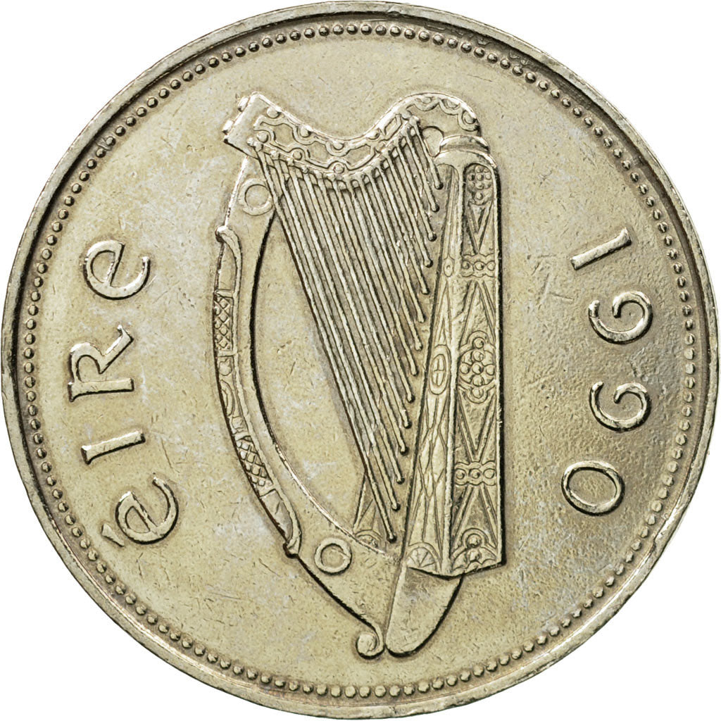 Coin, IRELAND REPUBLIC, Punt, Pound, 1990, MS(65-70), Copper-nickel, KM:27