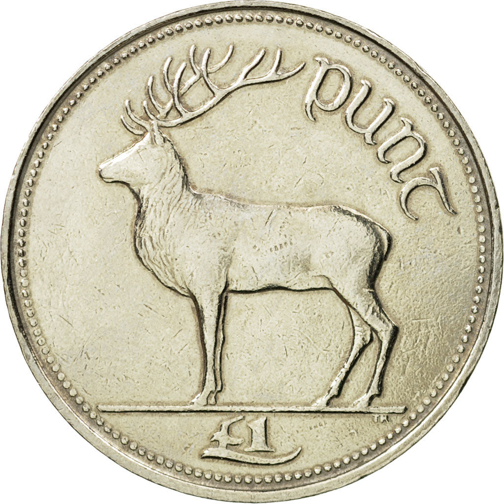 Coin, IRELAND REPUBLIC, Punt, Pound, 1990, MS(65-70), Copper-nickel, KM:27