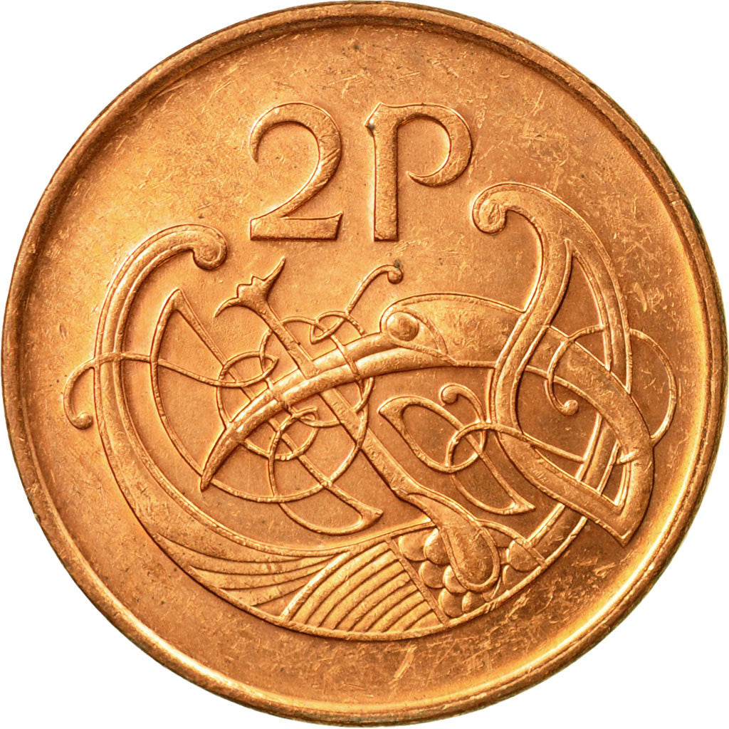 Monnaie, IRELAND REPUBLIC, 2 Pence, 1996, SUP, Copper Plated Steel, KM:21a