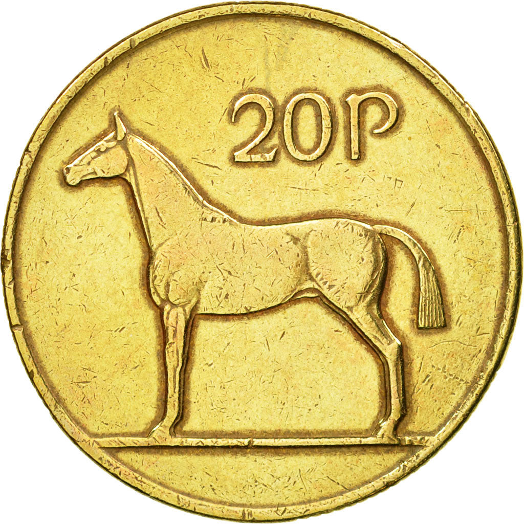 Coin, IRELAND REPUBLIC, 20 Pence, 1992, MS(63), Nickel-Bronze, KM:25