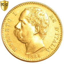 Italia, Umberto I, 50 Lire, 1884, Rome, PCGS, AU58, SPL-, Oro, KM:25, graded,...