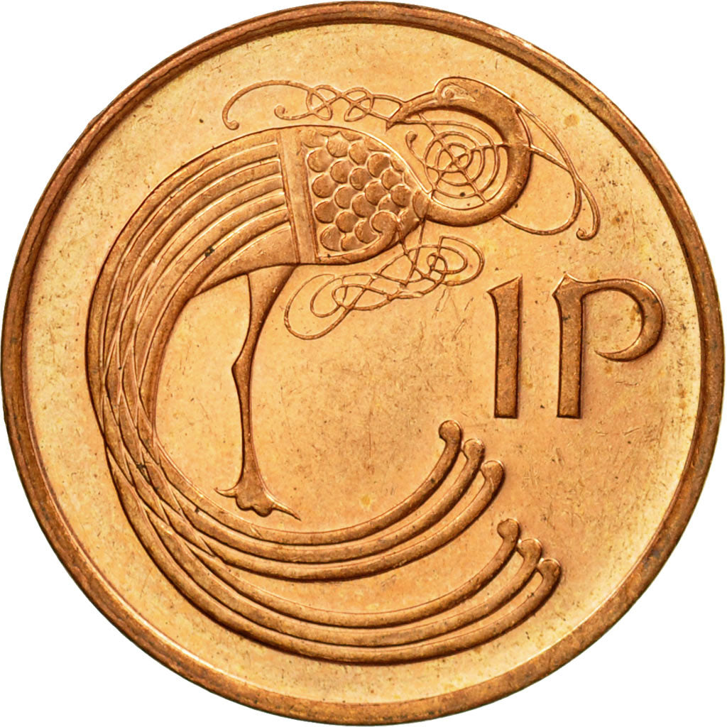 Coin, IRELAND REPUBLIC, Penny, 1996, AU(55-58), Copper Plated Steel, KM:20a