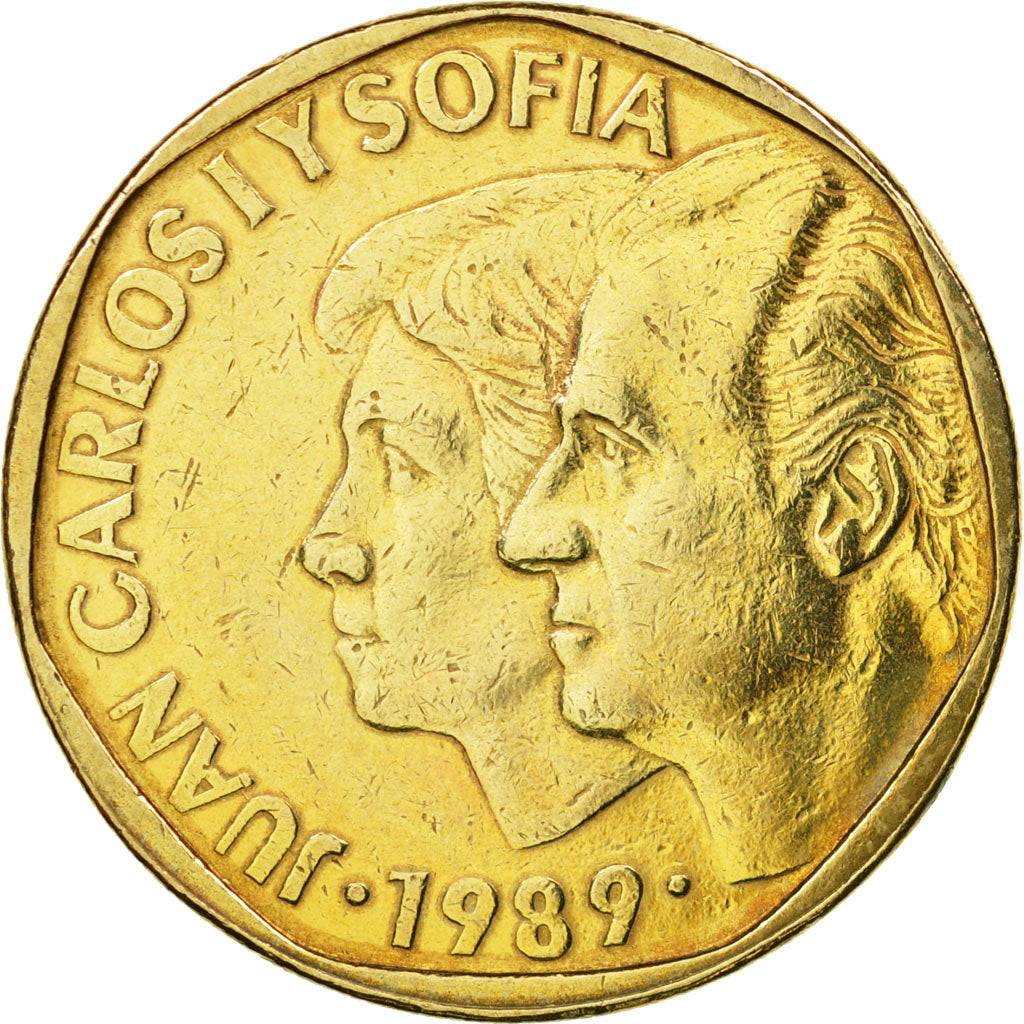 Münze, Spanien, Juan Carlos I, 500 Pesetas, 1989, VZ, Aluminum-Bronze, KM:831