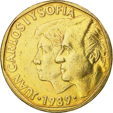 Münze, Spanien, Juan Carlos I, 500 Pesetas, 1989, VZ, Aluminum-Bronze, KM:831