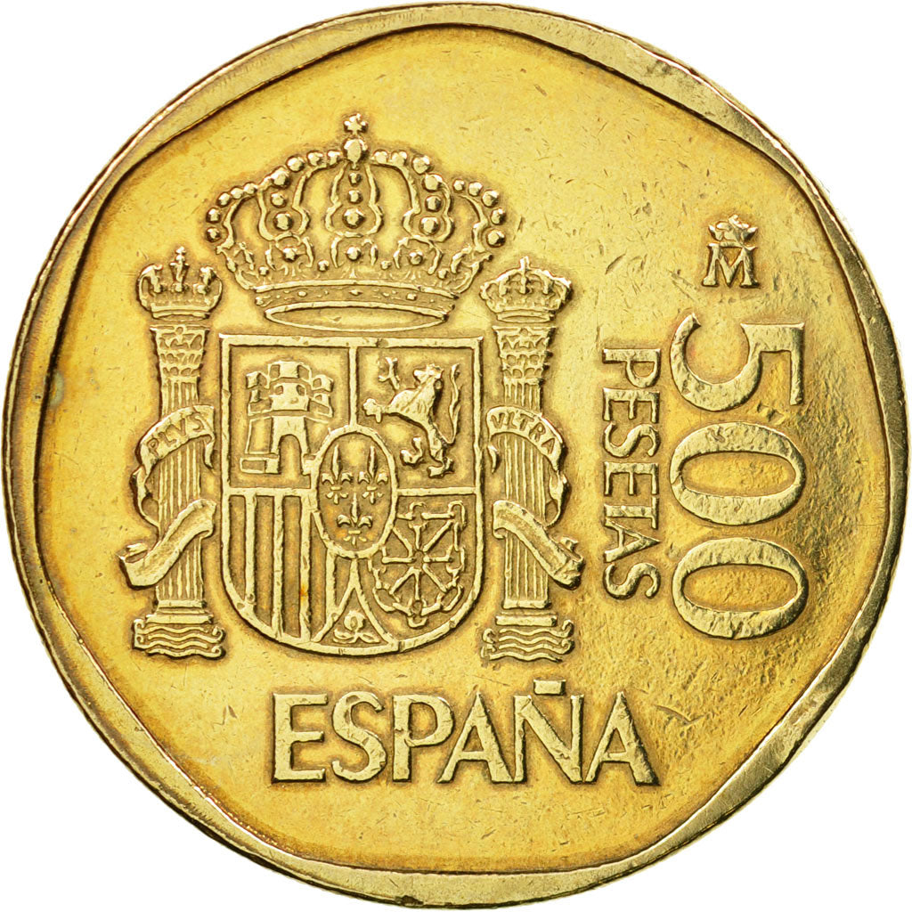 Münze, Spanien, Juan Carlos I, 500 Pesetas, 1989, VZ, Aluminum-Bronze, KM:831