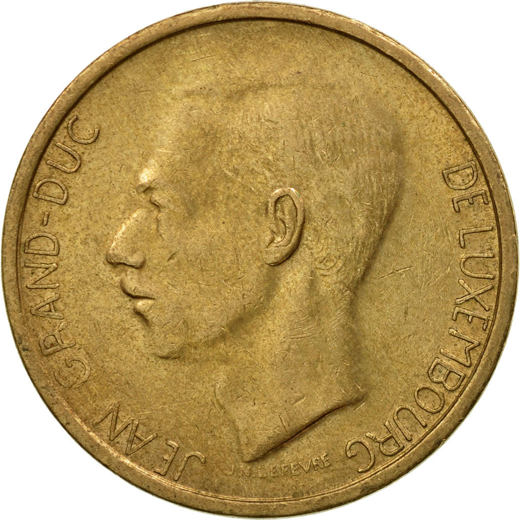 Coin, Luxembourg, Jean, 20 Francs, 1983, MS(60-62), Aluminum-Bronze, KM:58