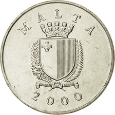Coin, Malta, Lira, 2000, AU(50-53), Nickel, KM:99