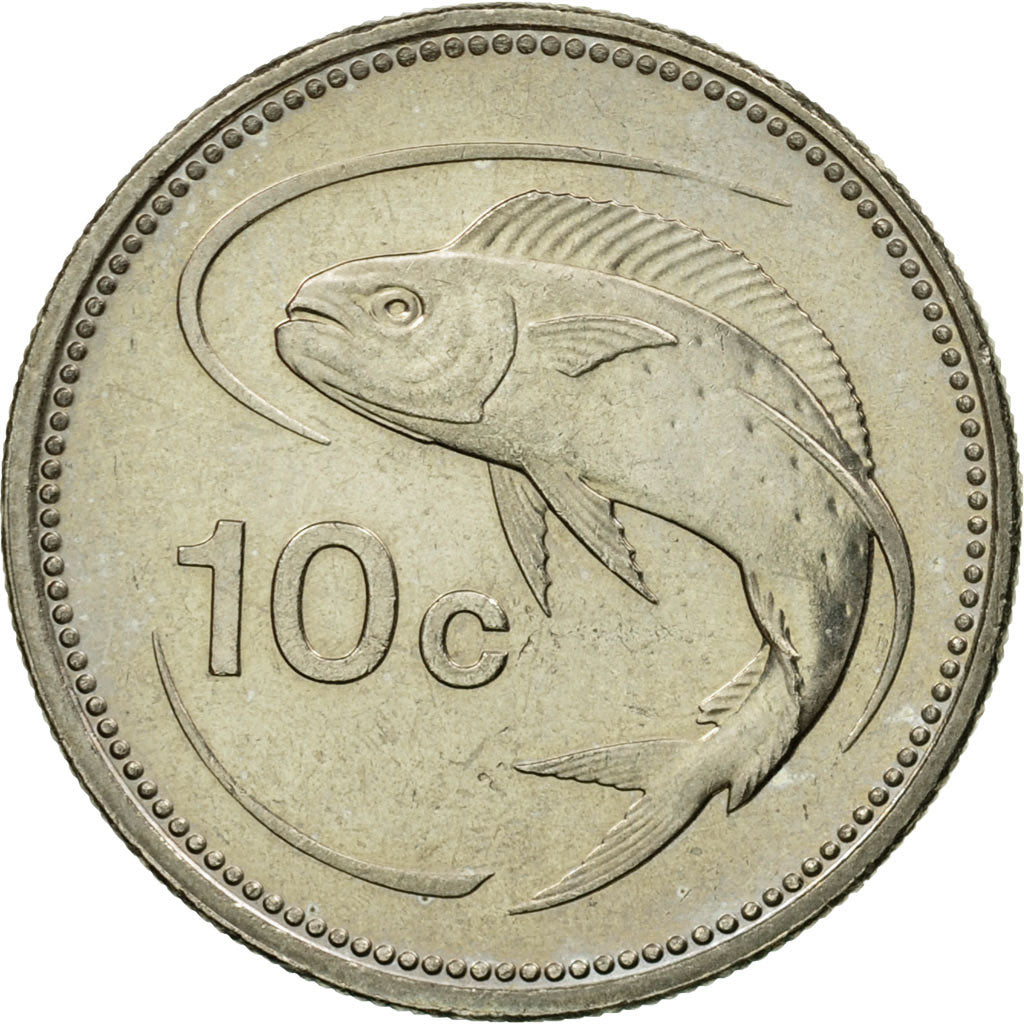 Moneta, Malta, 10 Cents, 1998, BB+, Rame-nichel, KM:96