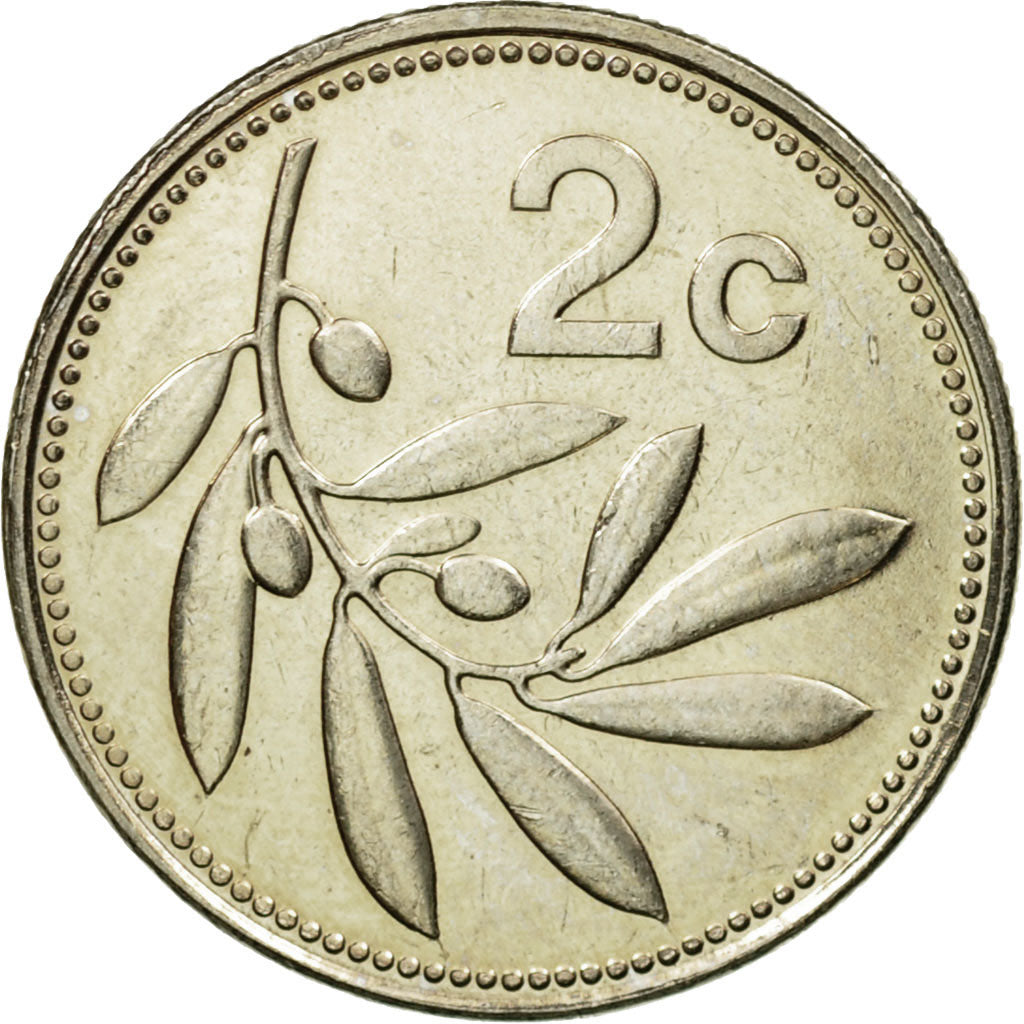 Moneta, Malta, 2 Cents, 2002, BB+, Rame-nichel, KM:94