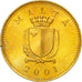 Coin, Malta, Cent, 2001, AU(50-53), Nickel-brass, KM:93