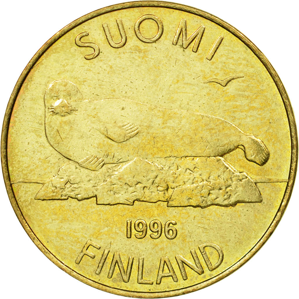Coin, Finland, 5 Markkaa, 1996, VF(30-35), Copper-Aluminum-Nickel, KM:73