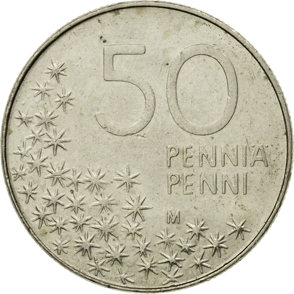Coin, Finland, 50 Penniä, 1991, VF(30-35), Copper-nickel, KM:66