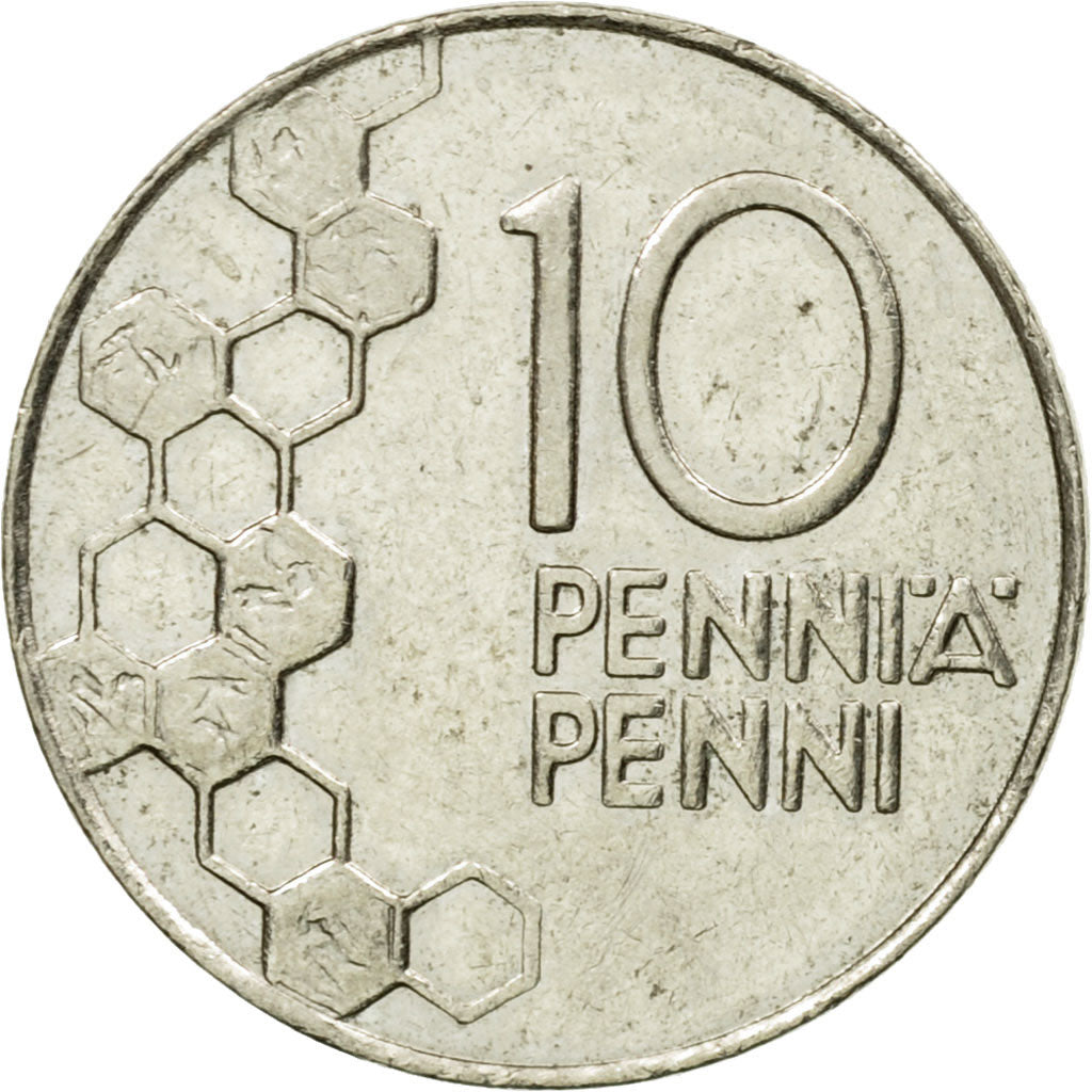 Coin, Finland, 10 Pennia, 2000, VF(30-35), Copper-nickel, KM:65