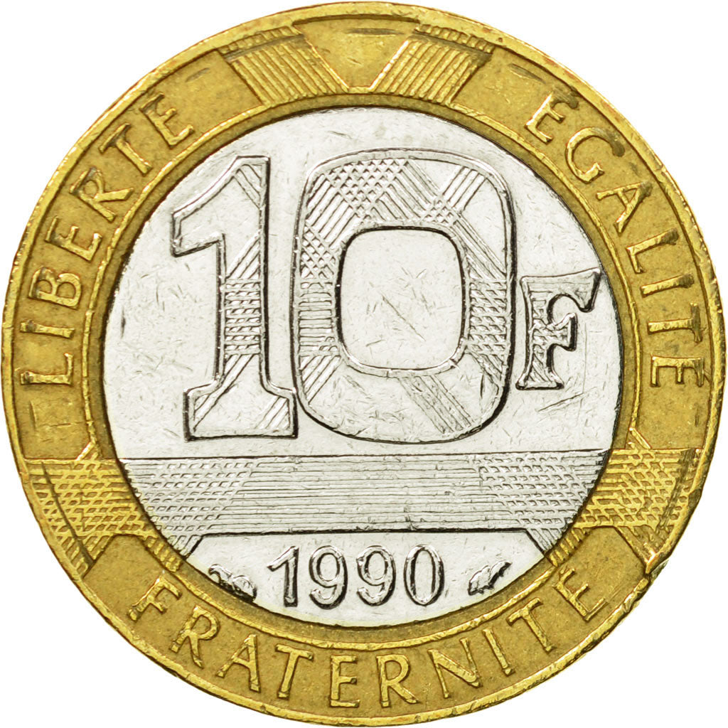 Monnaie, France, Génie, 10 Francs, 1990, SPL, Bi-Metallic, Gadoury:827