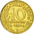 Moneta, Francja, Marianne, 10 Centimes, 1996, Paris, MS(63), Aluminium-Brąz