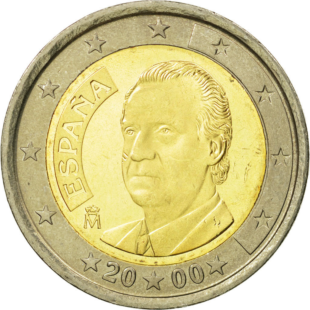 Spagna, 2 Euro, 2000, SPL, Bi-metallico, KM:1047