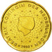 Paesi Bassi, 20 Euro Cent, 2002, SPL, Ottone, KM:238