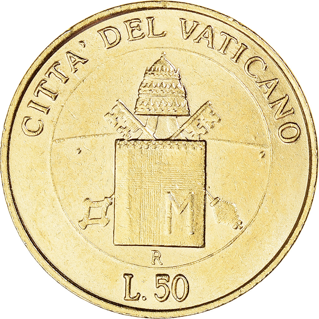 Munten, Vaticaan, 50 Lire, 2000, Roma, UNC-, Cupronickel