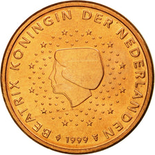 Netherlands, 2 Euro Cent, 1999, MS(63), Copper Plated Steel, KM:235
